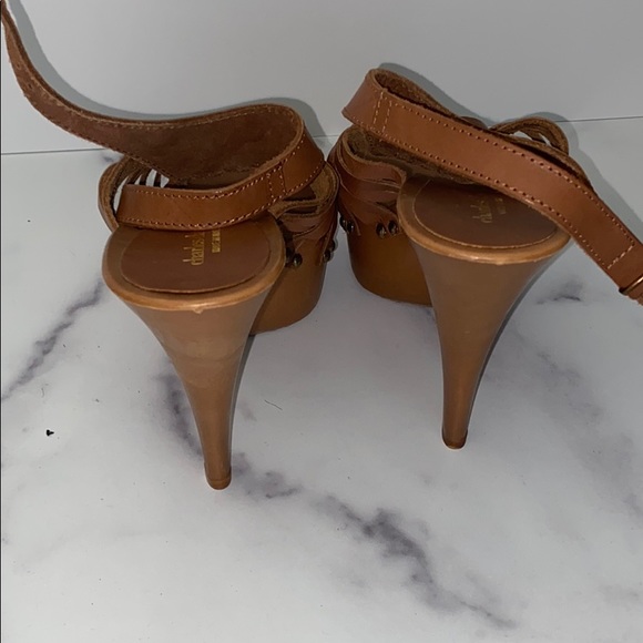 Charles David Cognac Leather Ankle Strap Sandal - Picture 5 of 5